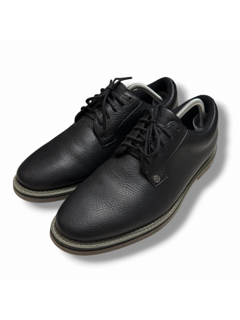 G/FORE Gallivanter Mens Size 12 Golf Shoes Pebbled Leather BLACK Onyx G4MC20EF01